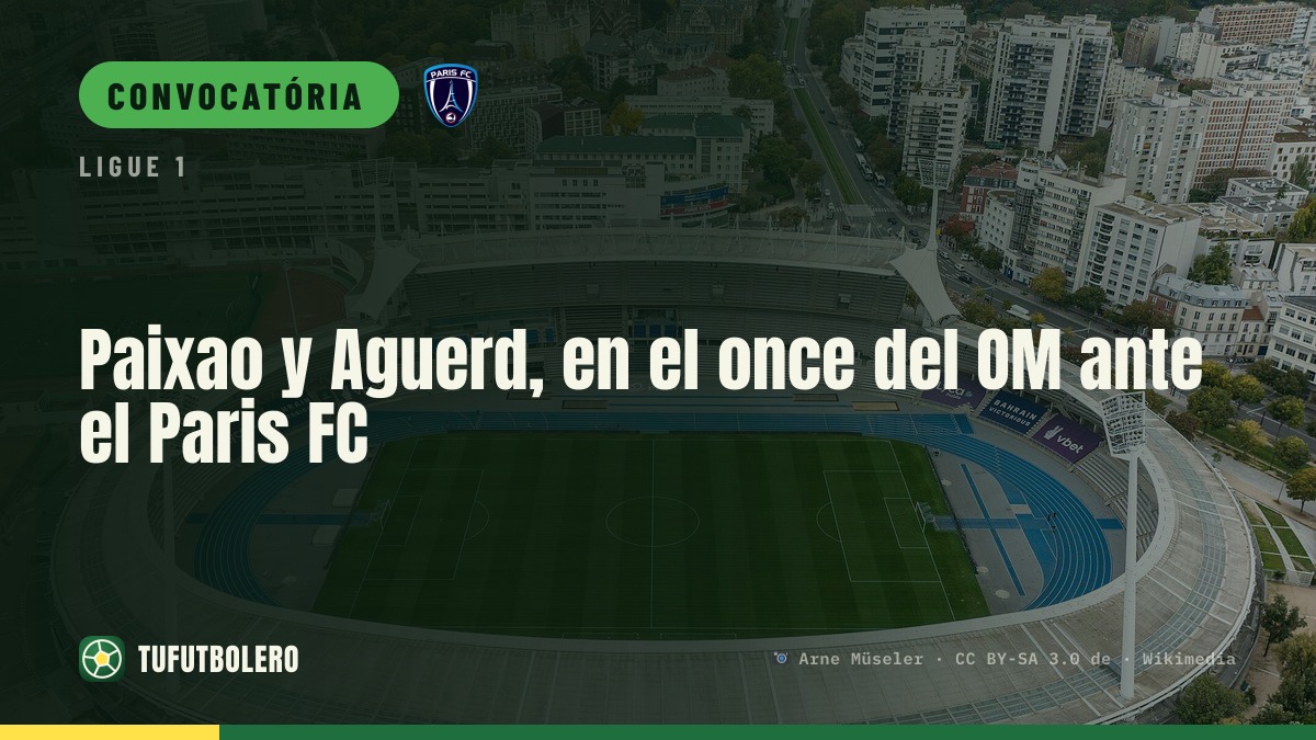 Paixao e Aguerd começam pelo OM vs Paris FC