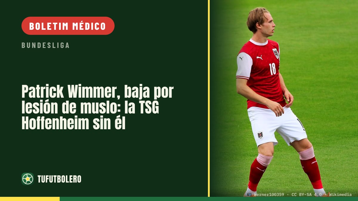 Patrick Wimmer, fora por lesão na coxa: Hoffenheim sem ele