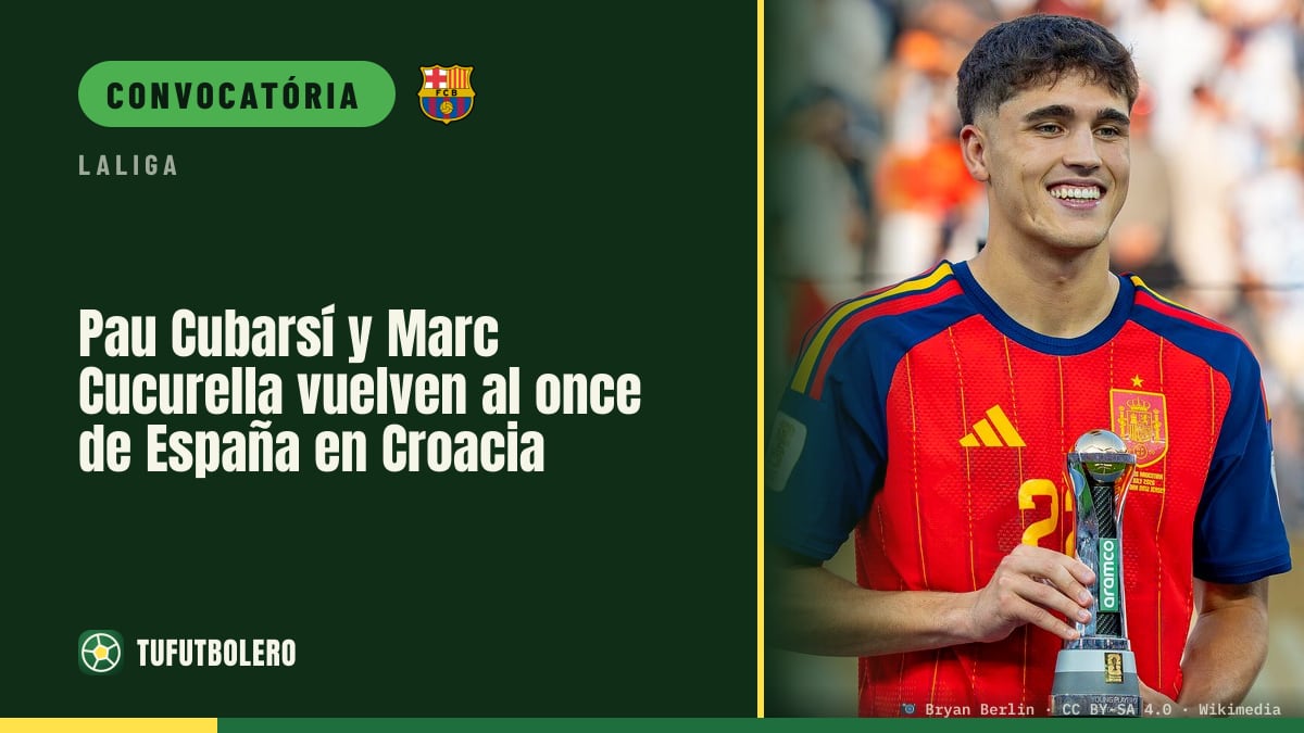 Pau Cubarsí e Marc Cucurella voltam ao onze da Espanha na Croácia