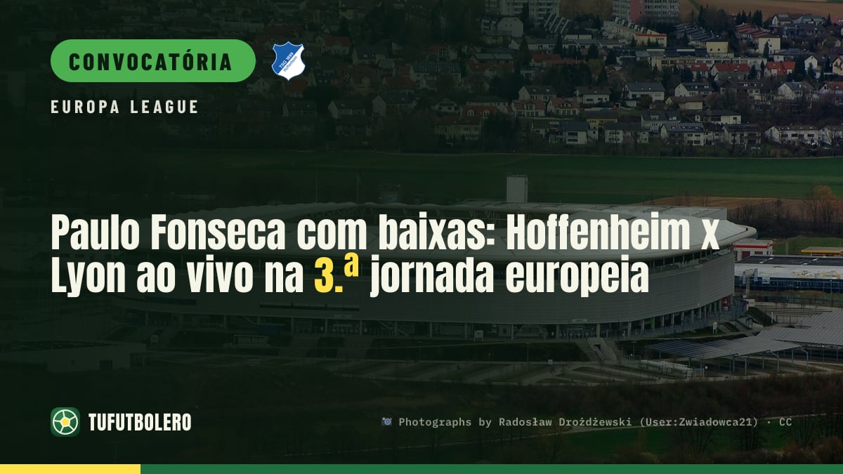 Paulo Fonseca com baixas: Hoffenheim x Lyon ao vivo na 3.ª jornada europeia