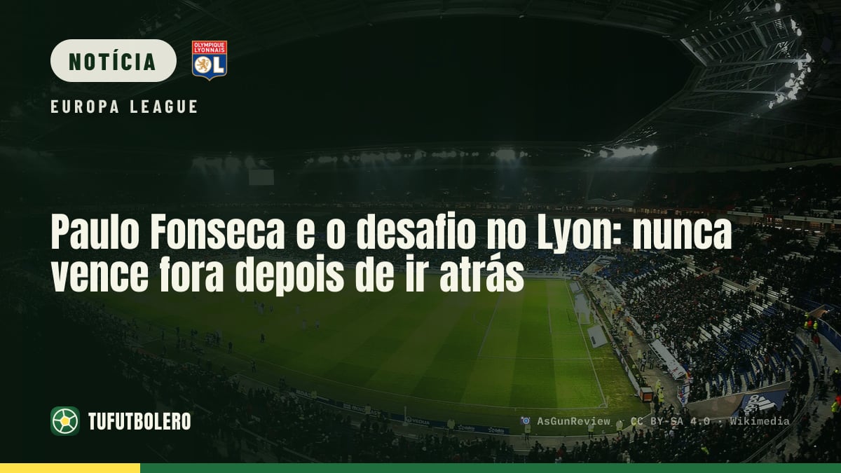 Paulo Fonseca e o desafio no Lyon: nunca vence fora depois de ir atrás