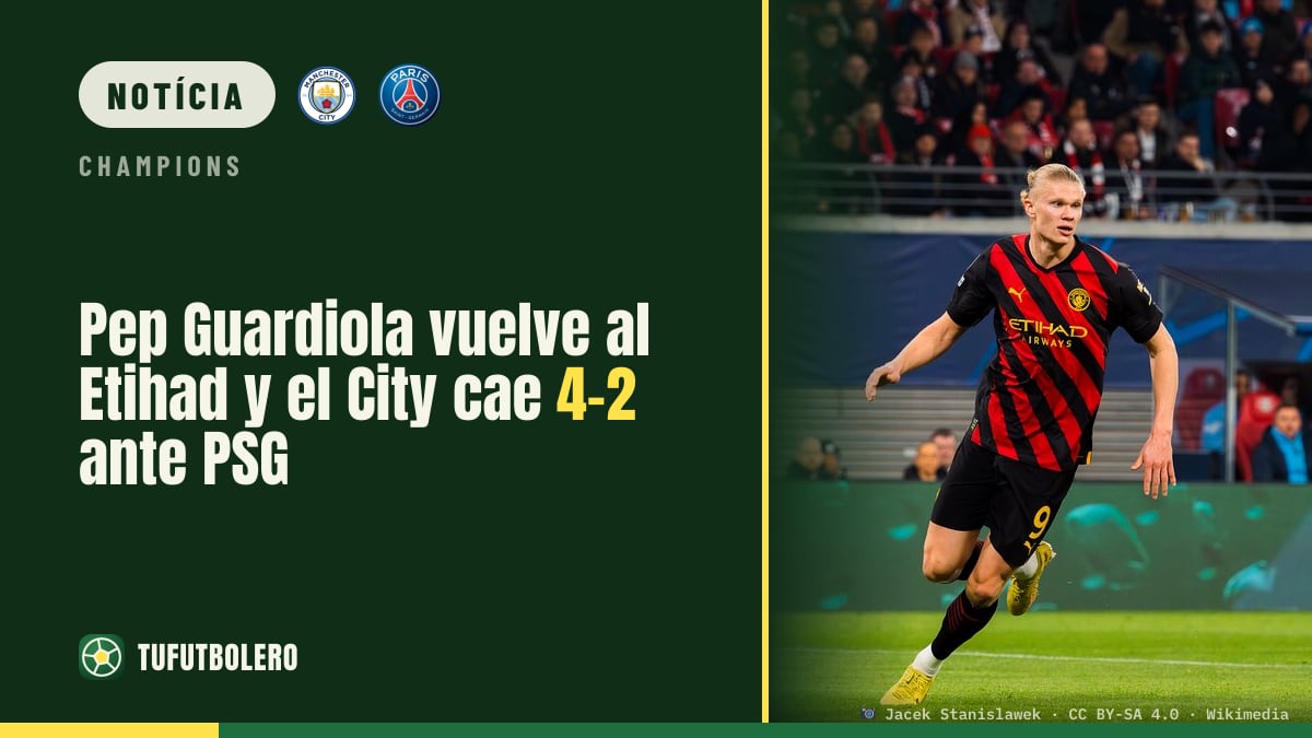 Pep Guardiola volta ao Etihad e o City perde 4-2 para o PSG