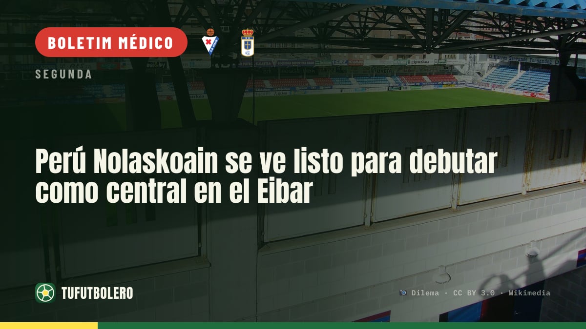Perú Nolaskoain quer estrear-se no Eibar como central em Oviedo
