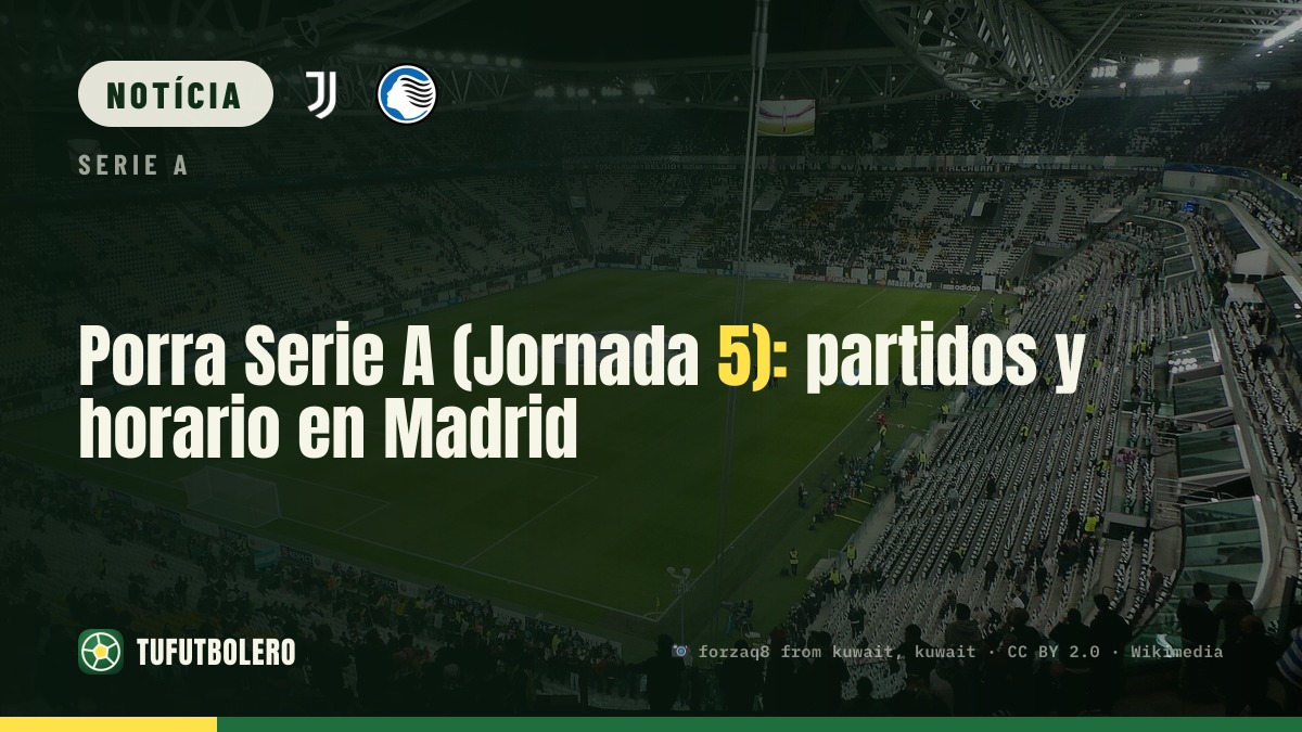 Aposta Serie A (Jornada 5): jogos e horário em Madrid