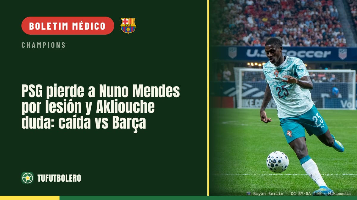 PSG preocupa-se: Nuno Mendes sai lesionado e Akliouche mancando