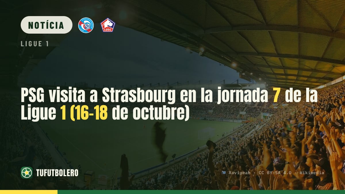 PSG visita o Strasbourg na 7.ª jornada da Ligue 1 (16-18 de outubro)