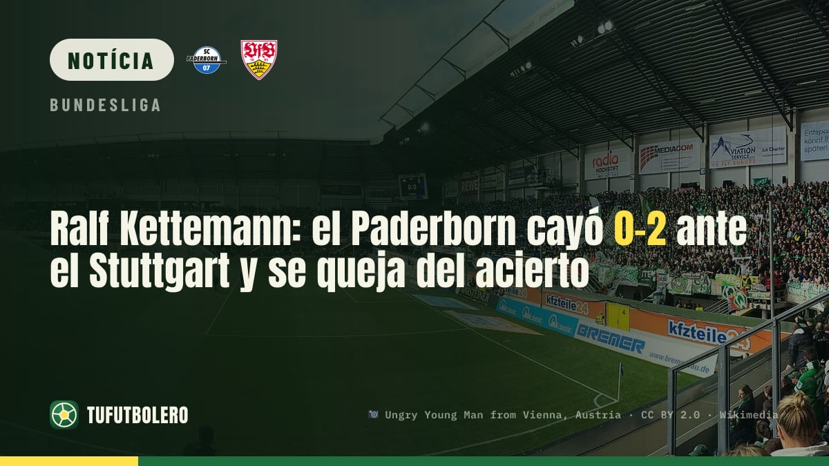 Ralf Kettemann lamenta finalização: Paderborn perde 0-2 para o Stuttgart