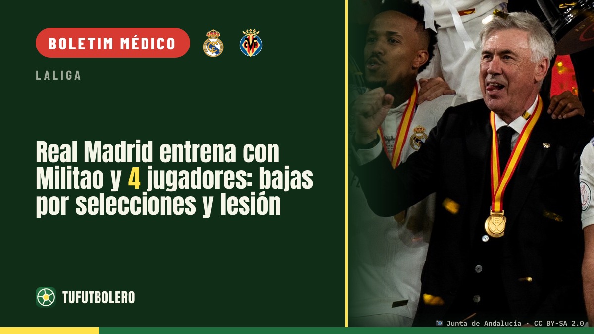 Real Madrid treina com Militão e quatro jogadores: ausências por seleções e lesão