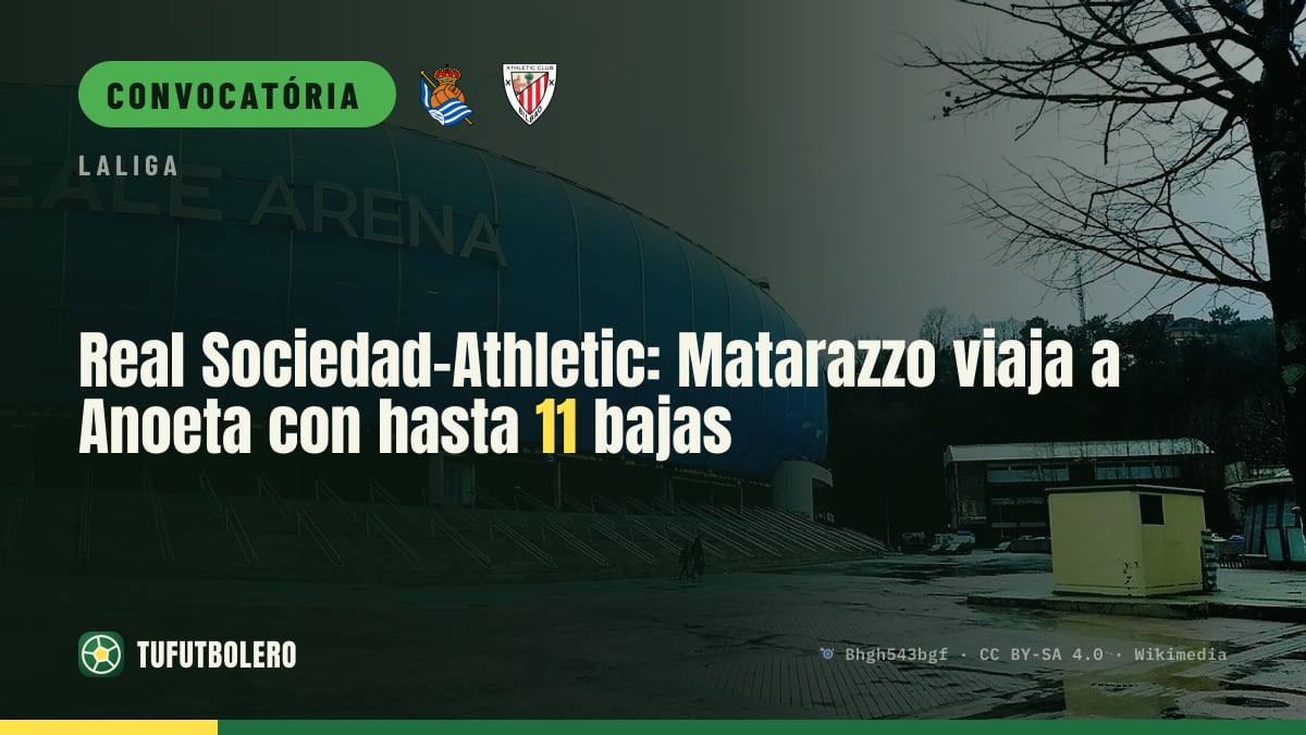 Real Sociedad-Athletic: Matarazzo chega a Anoeta com até 11 desfalques