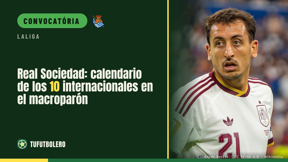 Real Sociedad: calendário para os 10 internacionais no macroparón
