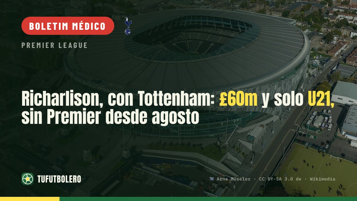 Richarlison no Tottenham: £60m, preso nos Sub-21