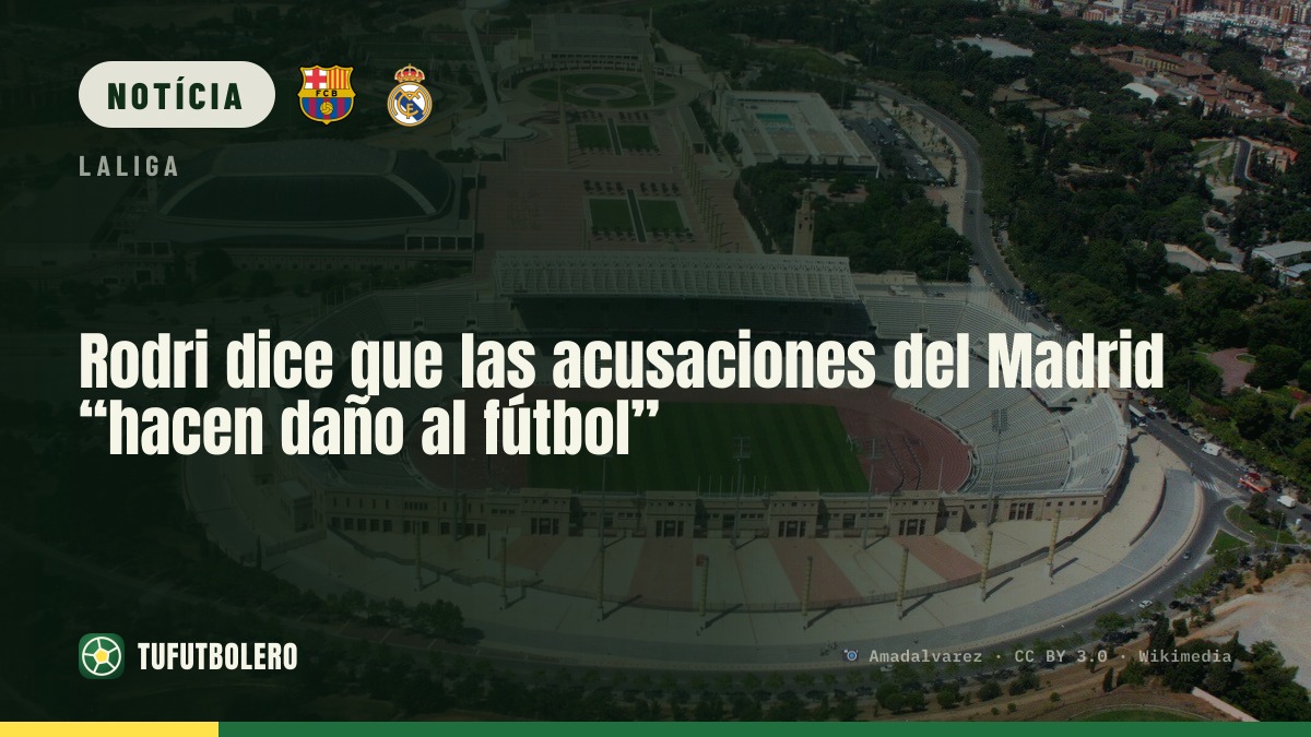 Rodri diz que acusações do Madrid “fazem mal ao futebol”