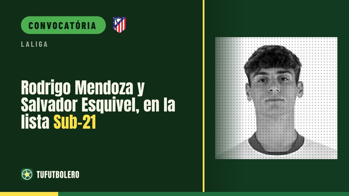 Rodrigo Mendoza e Salvador Esquivel convocados para a Sub-21