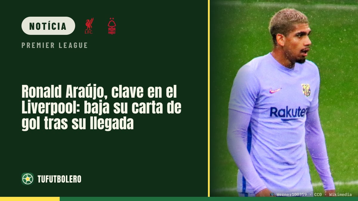Ronald Araújo pode ser a peça-chave do Liverpool depois de ajustar a defesa