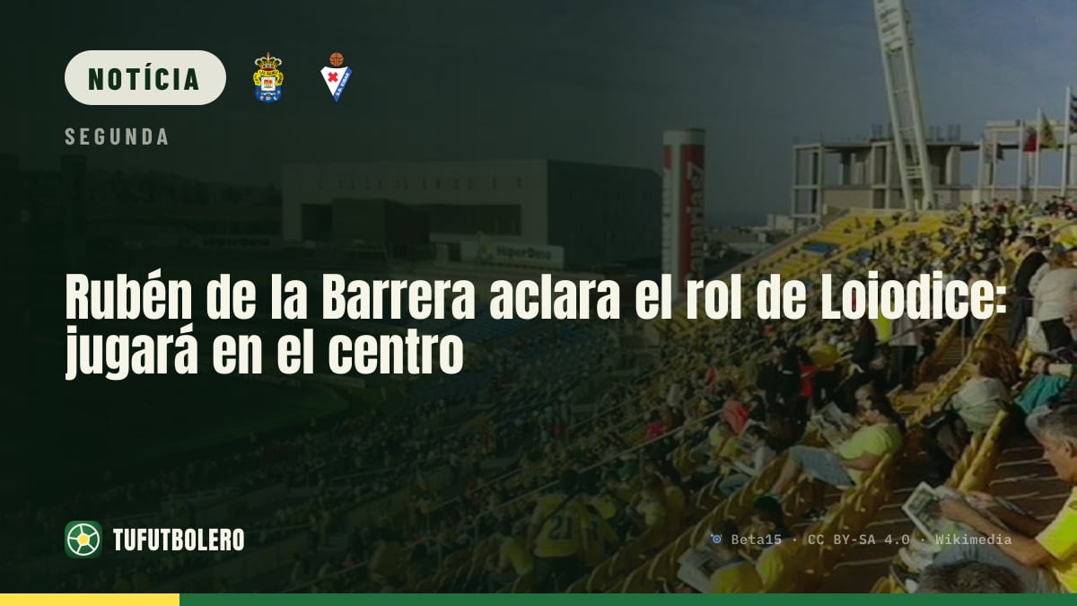 Rubén de la Barrera esclarece o papel de Loiodice: vai jogar no meio