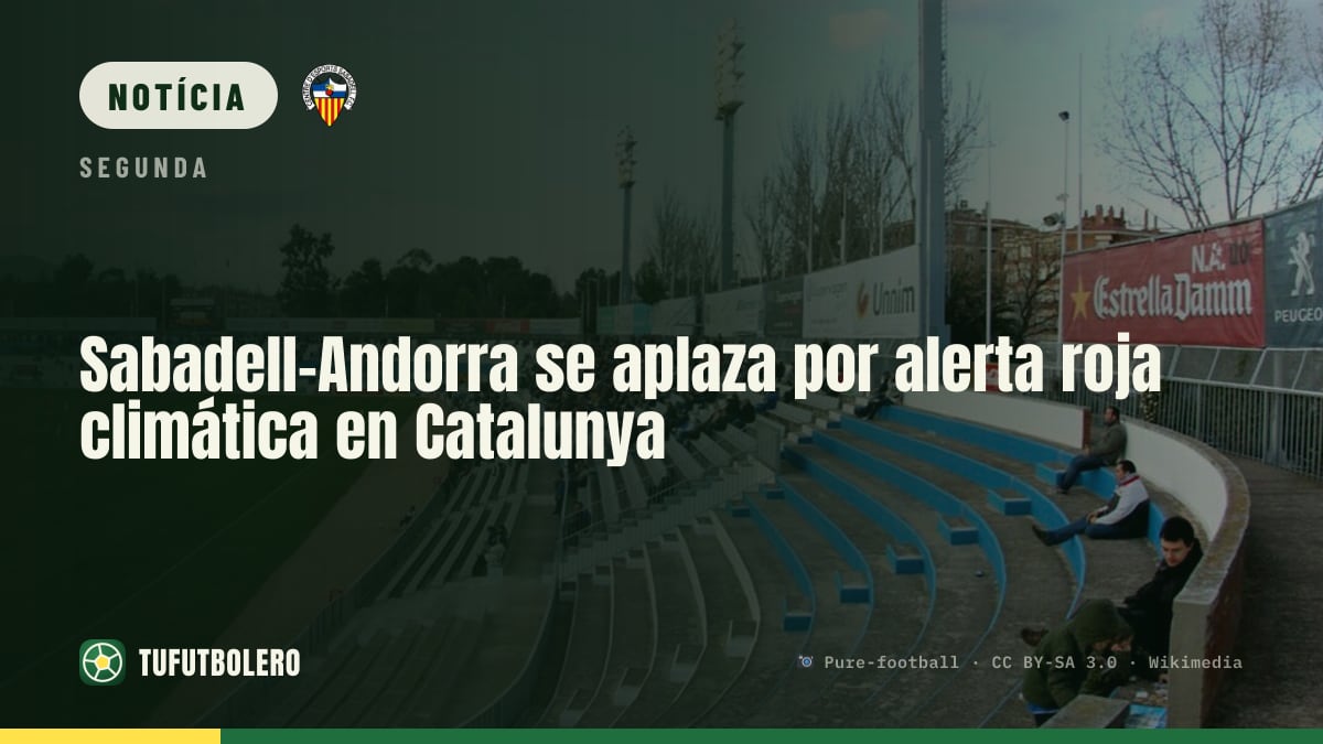 Sabadell-Andorra adiado após alerta climático vermelho na Catalunha