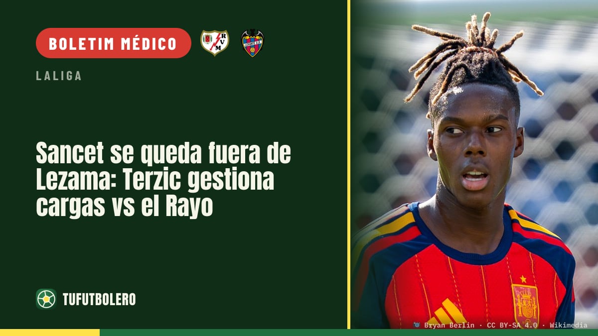 Sancet falha treino no Lezama: Terzic gere cargas antes do Rayo