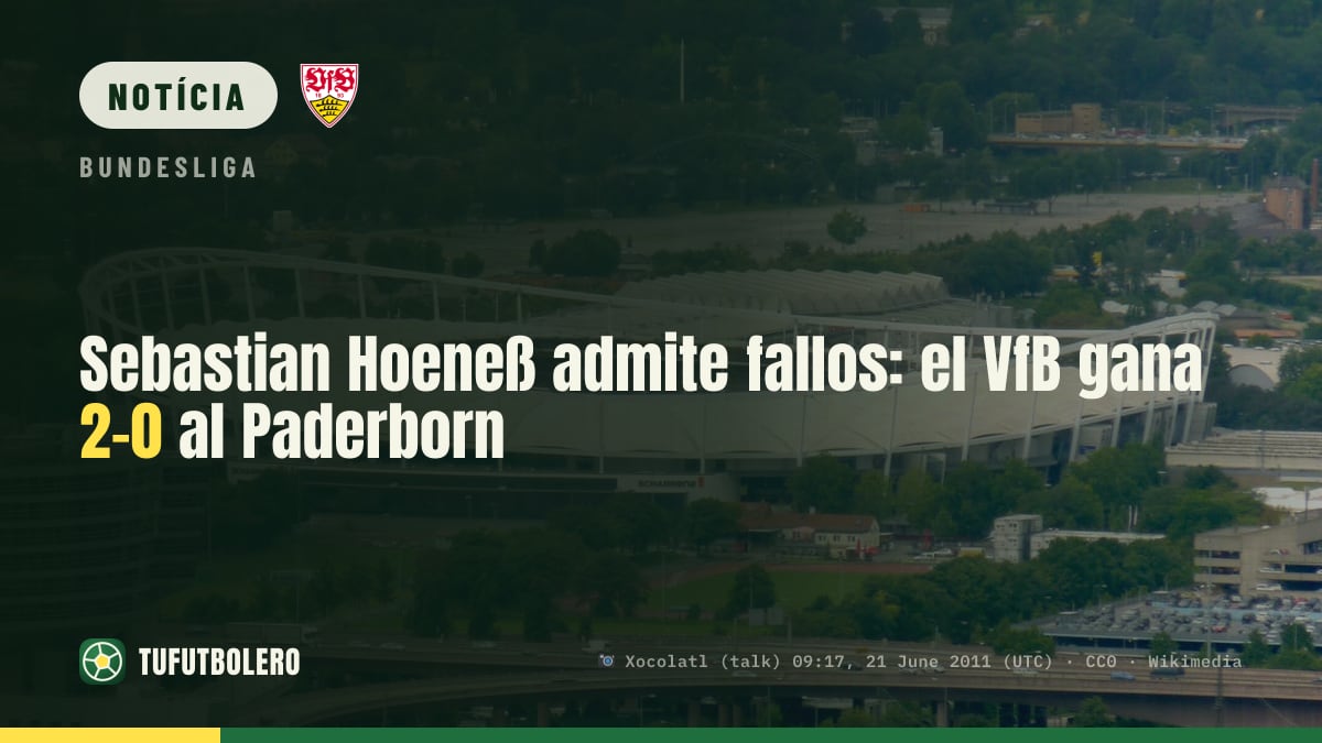 Sebastian Hoeneß admite falhas após VfB vencer o Paderborn por 2-0
