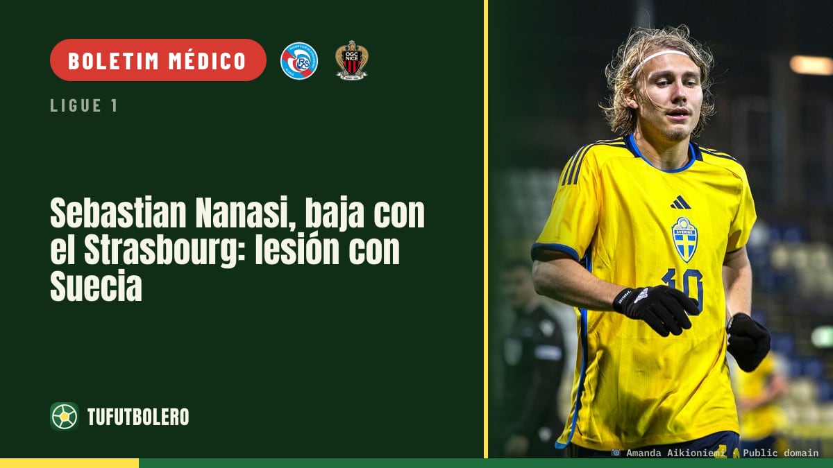 Sebastian Nanasi desfalca o Strasbourg após lesão pela seleção da Suécia