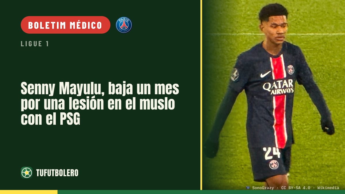 Senny Mayulu fica um mês fora por lesão na coxa no PSG