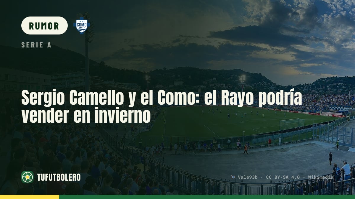 Sergio Camello e o Como: o Rayo pode ter de vender em janeiro