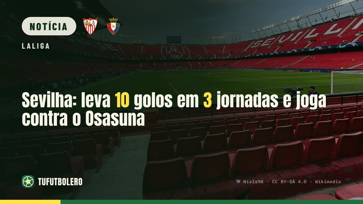 Sevilha: leva 10 golos em 3 jornadas e joga contra o Osasuna