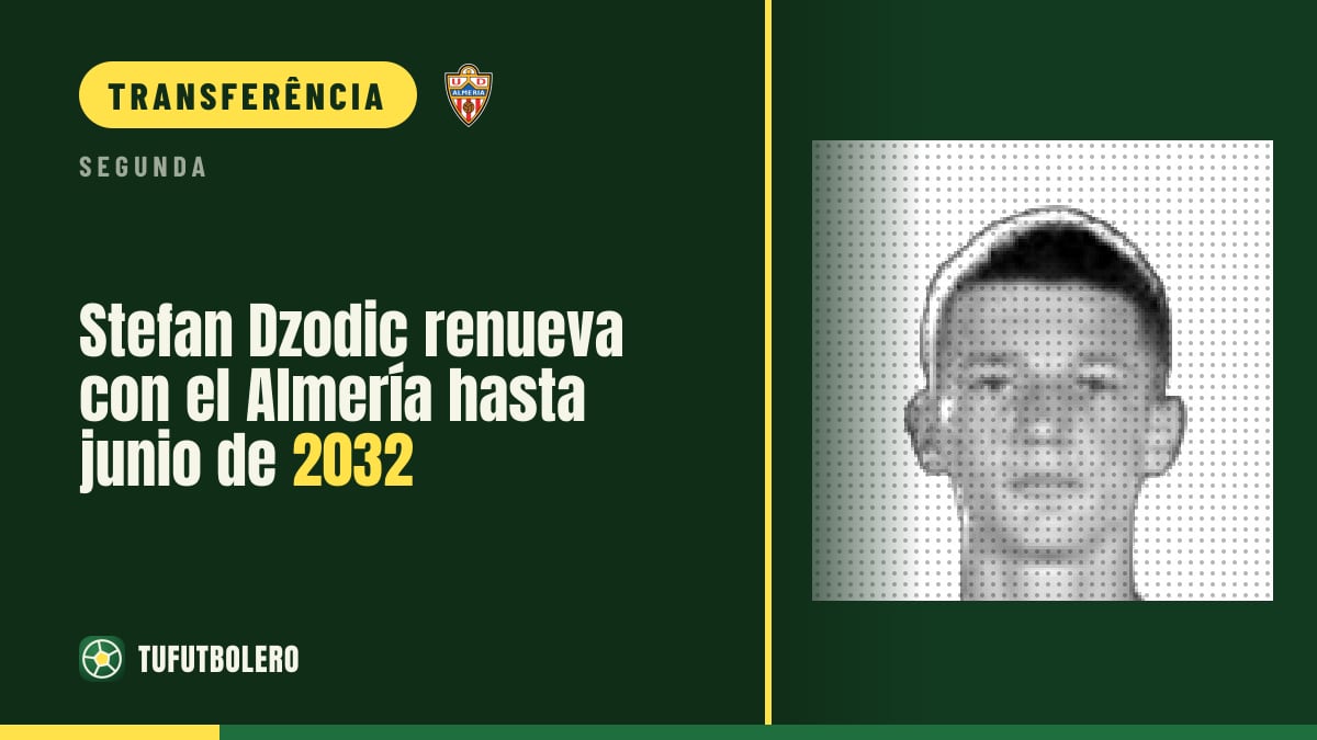 Stefan Dzodic renova com o Almería até junho de 2032
