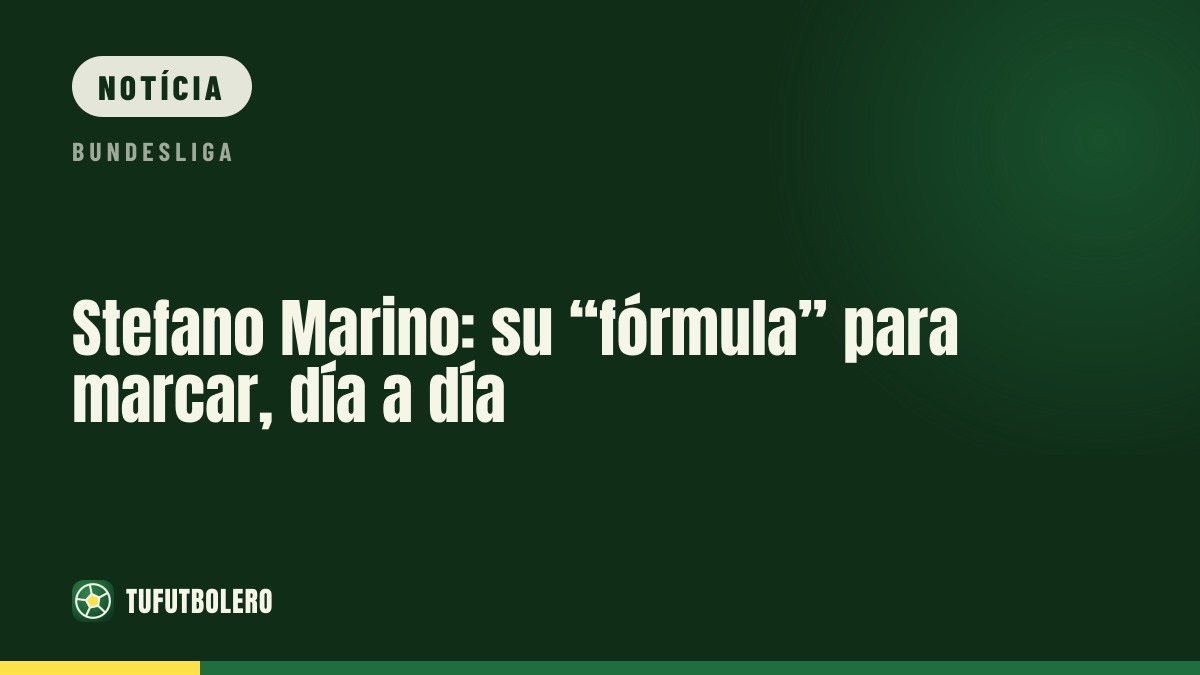 Stefano Marino: a “fórmula” sem limites para marcar