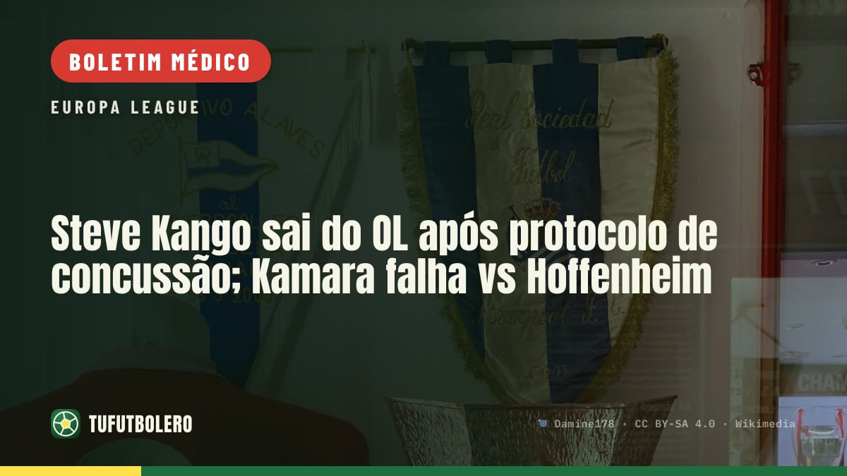 Steve Kango sai do OL após protocolo de concussão; Kamara falha vs Hoffenheim