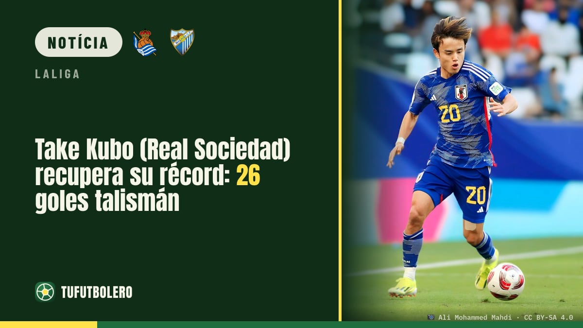 Take Kubo (Real Sociedad) ressuscita o talismã: 26 golos