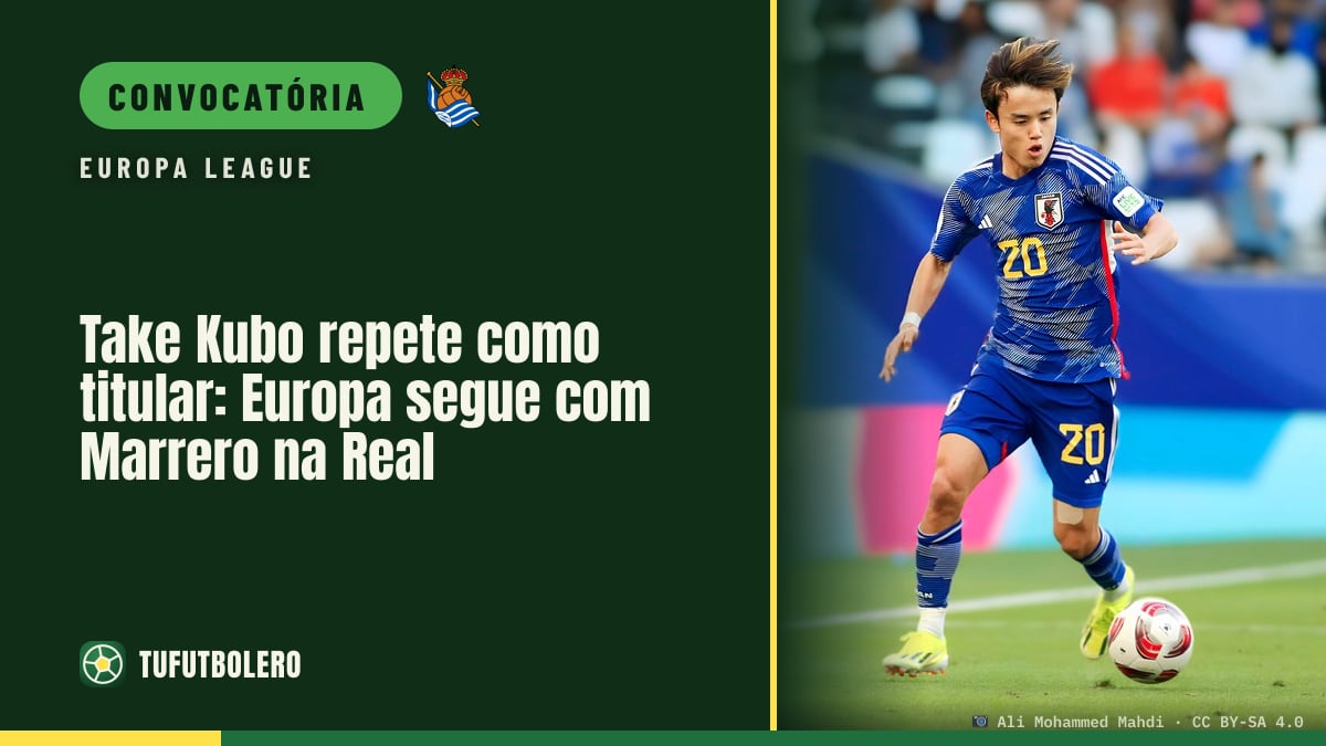 Take Kubo repete como titular: Europa segue com Marrero na Real
