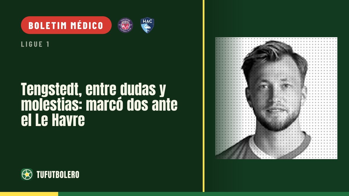 Tengstedt, com dúvidas no tobillo, marcou dois contra o Le Havre