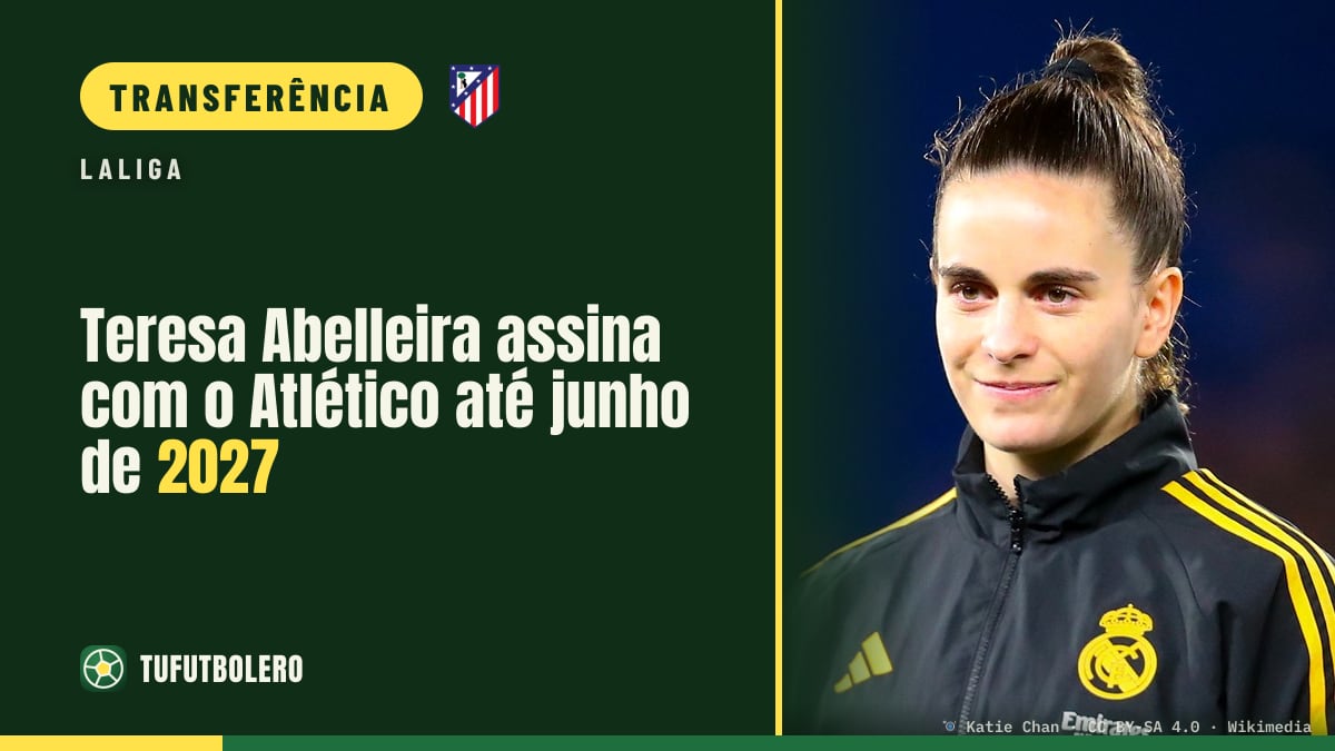 Teresa Abelleira assina com o Atlético até junho de 2027