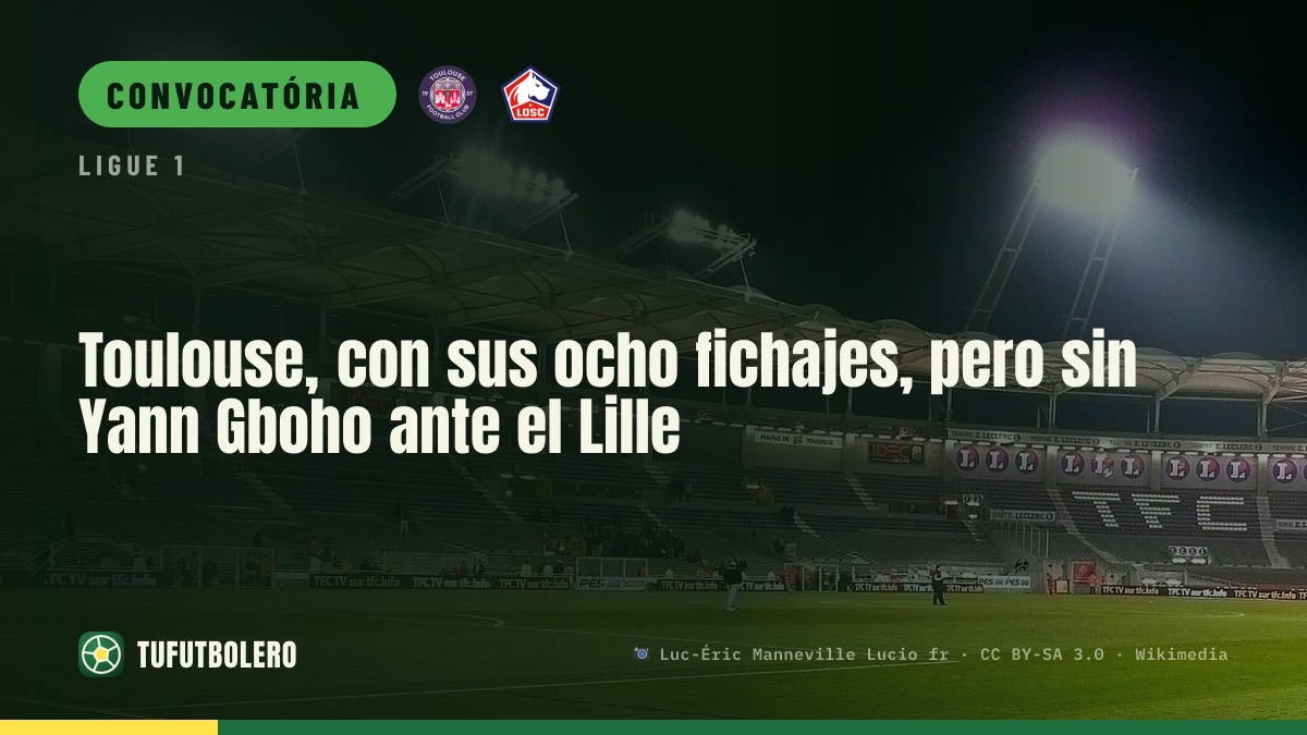 Toulouse com oito reforços, mas sem Yann Gboho contra o Lille