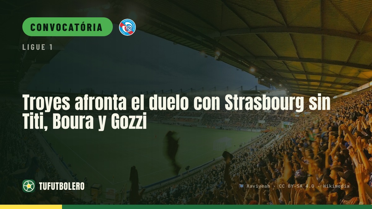 Troyes joga sem Titi, Boura e Gozzi contra o Strasbourg
