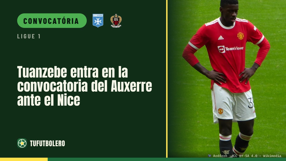 Tuanzebe entra no grupo do Auxerre para enfrentar o Nice