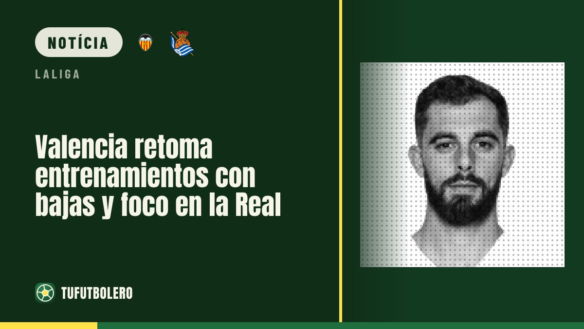 Valencia retoma treinos com baixas e mira a Real Sociedad