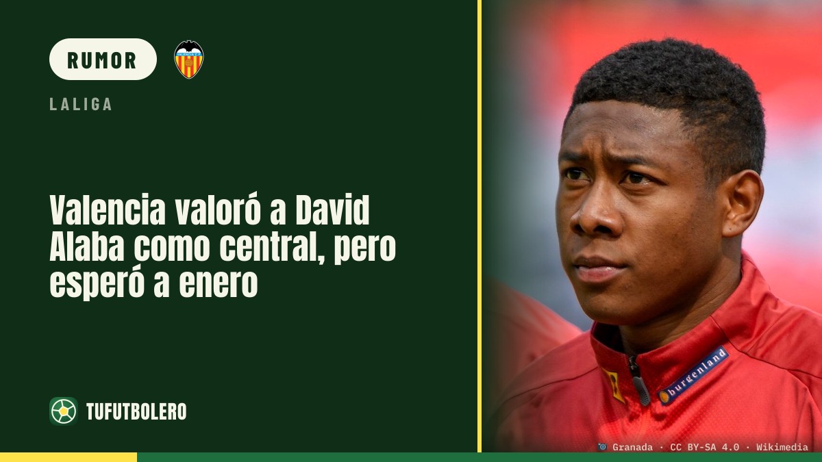 Valencia avaliou David Alaba como central, mas preferiu esperar