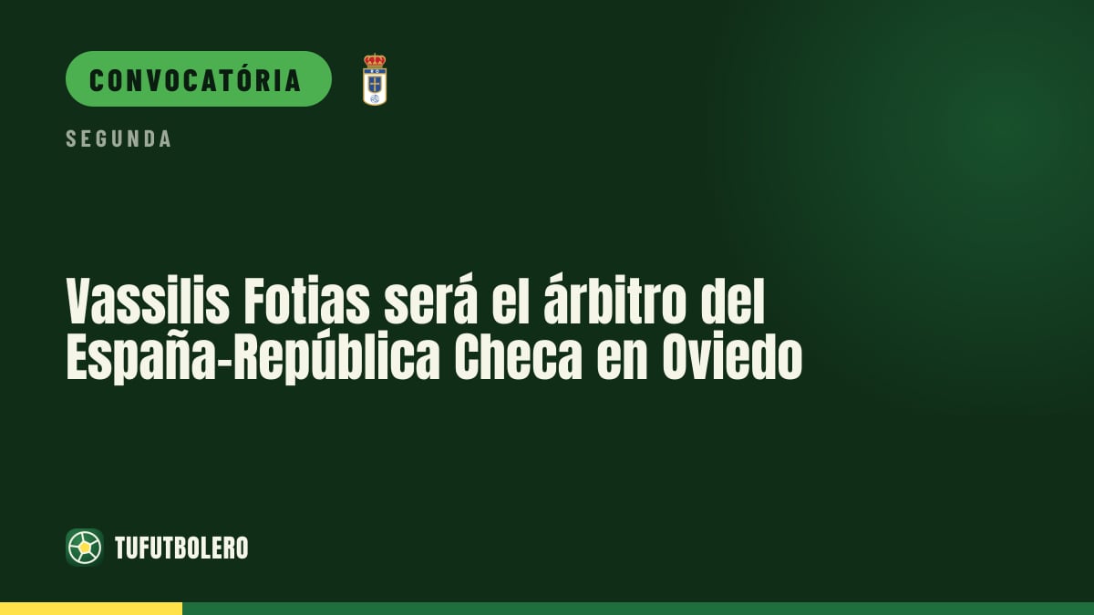 Vassilis Fotias vai apitar Espanha x República Checa em Oviedo