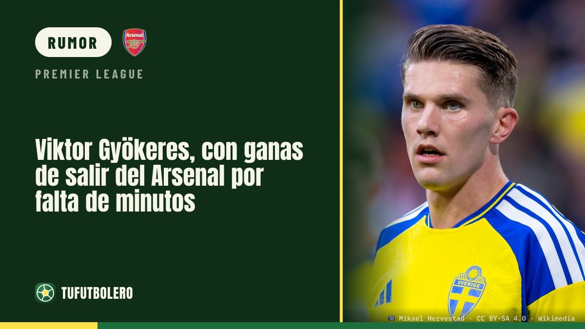 Viktor Gyökeres quer deixar o Arsenal por falta de chances no time