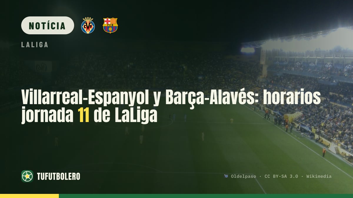 Villarreal-Espanyol e Barça-Alavés: horários da 11.ª jornada da LaLiga