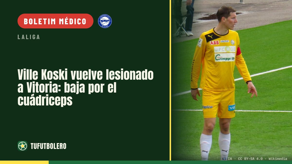 Ville Koski volta a Vitoria lesionado: problema no quadríceps