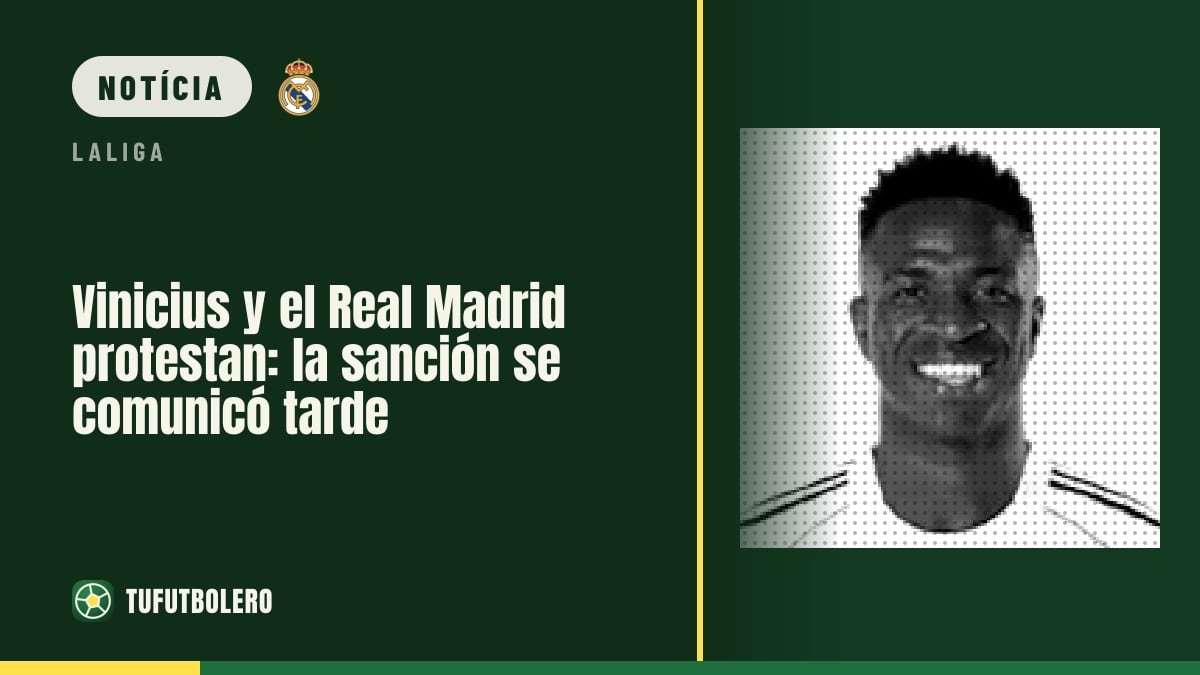 Vinícius e o Real Madrid reclamam: punição saiu fora do horário