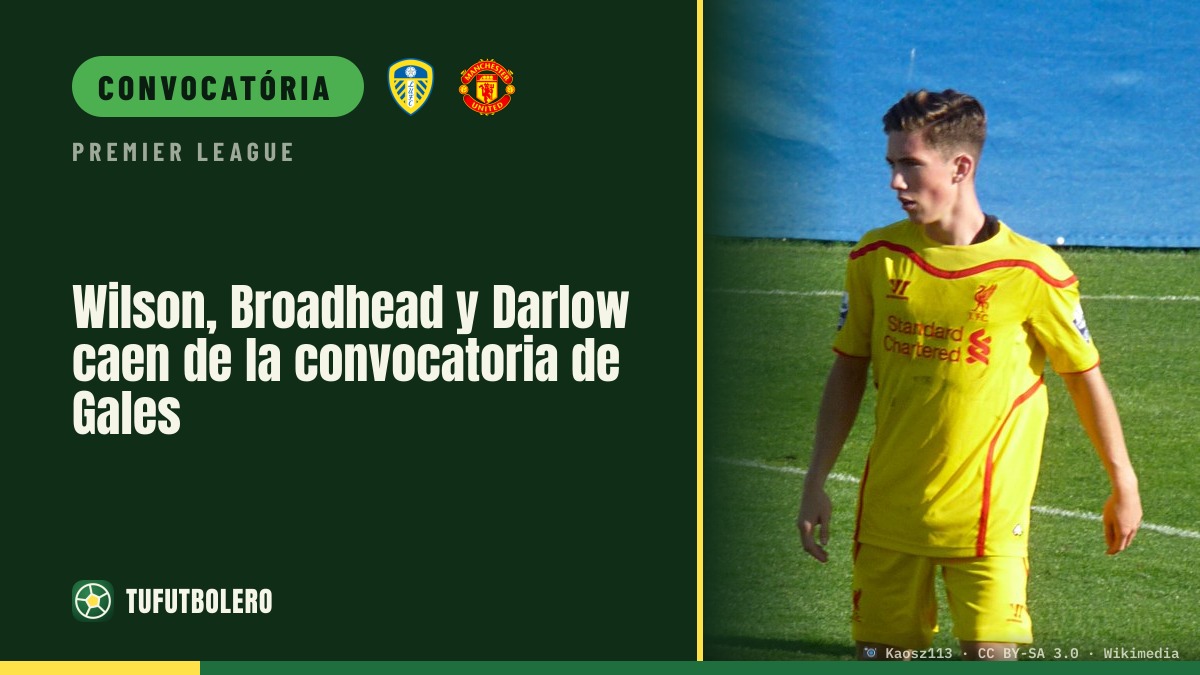 Wilson, Broadhead e Darlow fora da convocatória do País de Gales