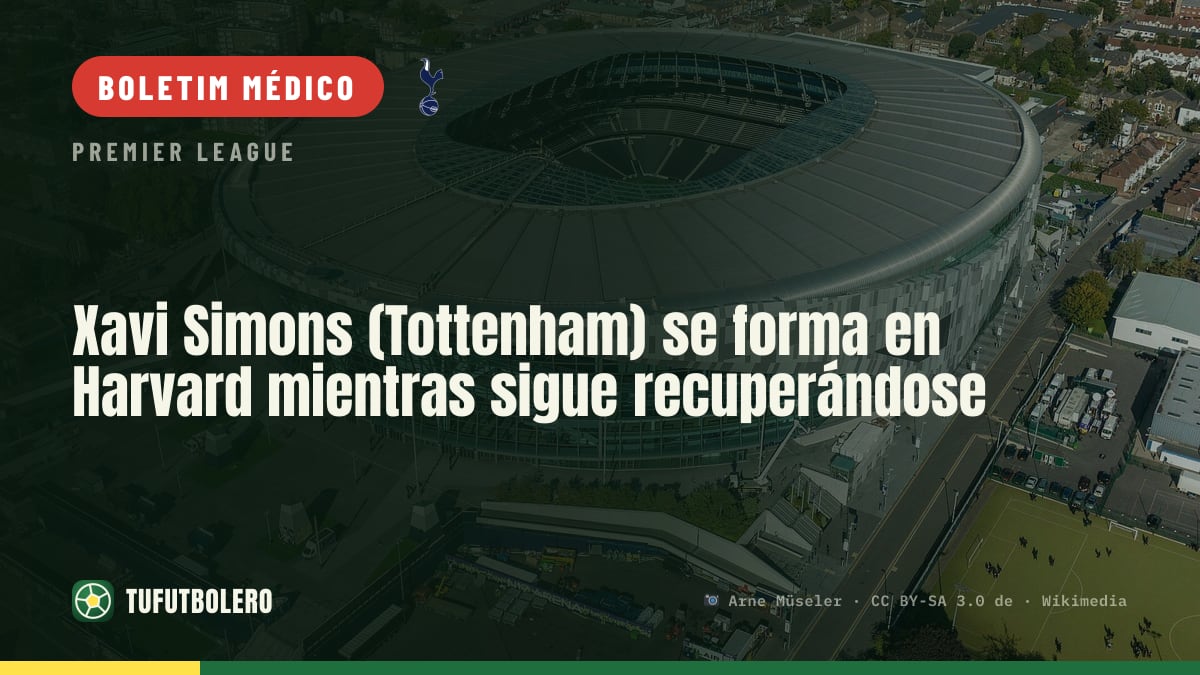 Xavi Simons (Tottenham) vai a Harvard enquanto se recupera