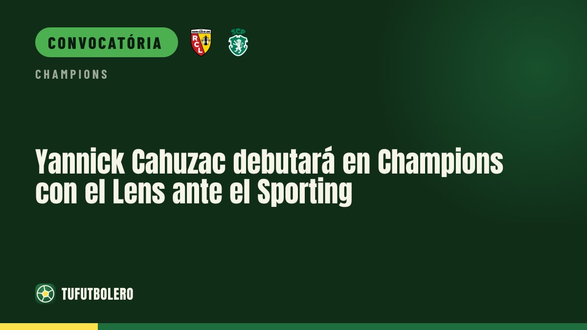 Yannick Cahuzac estreia na Champions pelo Lens contra o Sporting