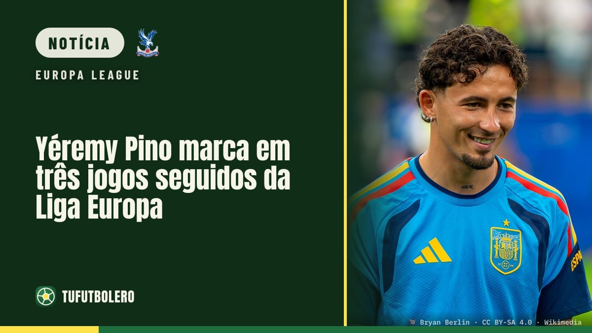 Yéremy Pino marca em três jogos seguidos da Liga Europa
