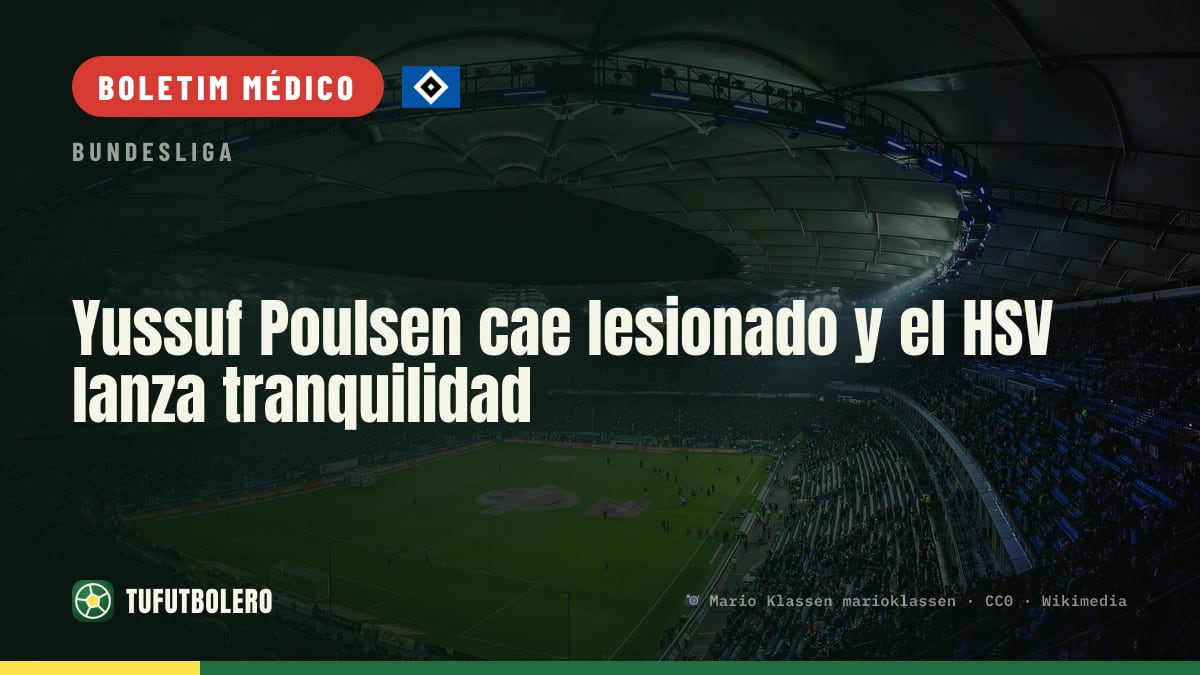 Yussuf Poulsen sai lesionado e o HSV manda recado de tranquilidade