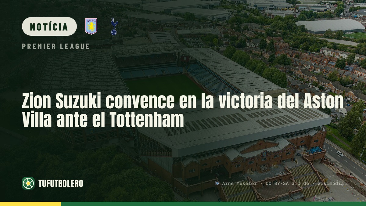 Zion Suzuki brilha na vitória do Aston Villa sobre o Tottenham